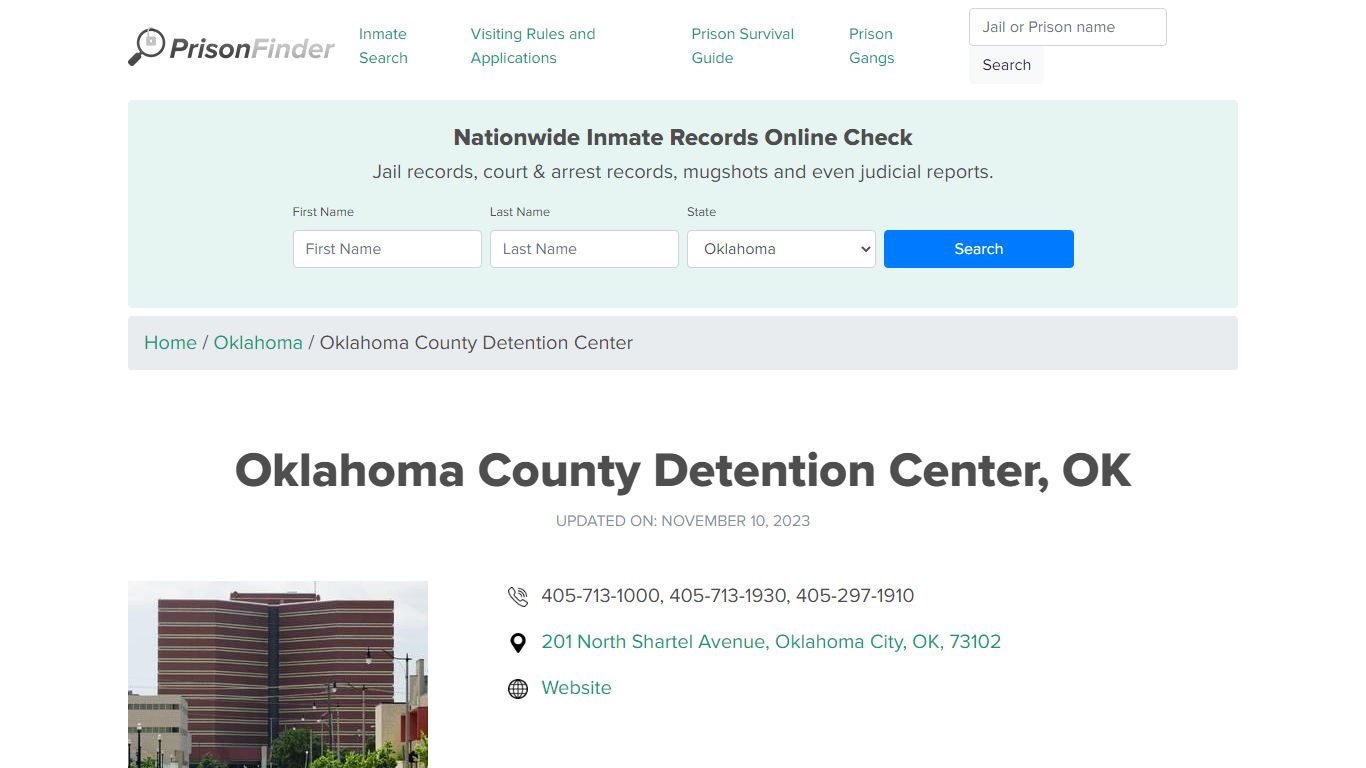 Oklahoma County Detention Center, OK Inmate Search, Mugshots ...